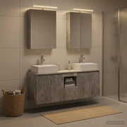 Set di Armadi da Bagno 5 pcs Grigio Cemento 3406394