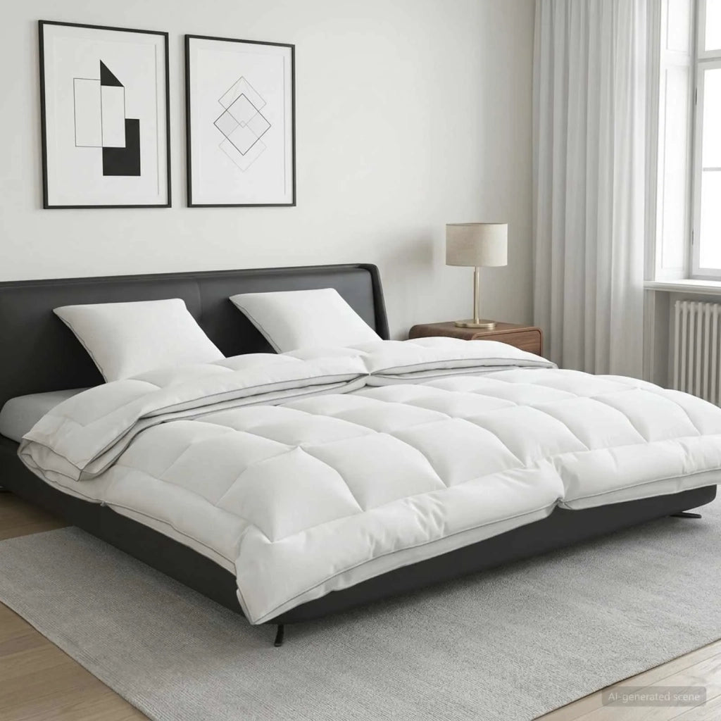 Set di piumone e cuscini 3 pcs 200x220 cm 4 stagioni Lana 3442058