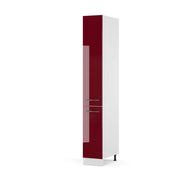 Vicco Mobile bagno alto Rosso bordeaux lucido 30 x 206.8 cm