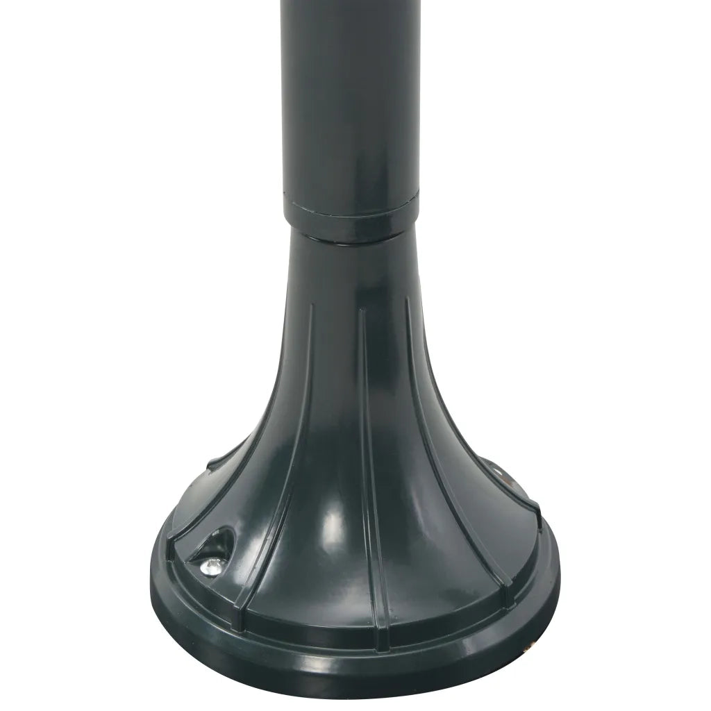 Lampione da Giardino E27 120 cm Alluminio Verde Scuro 44218
