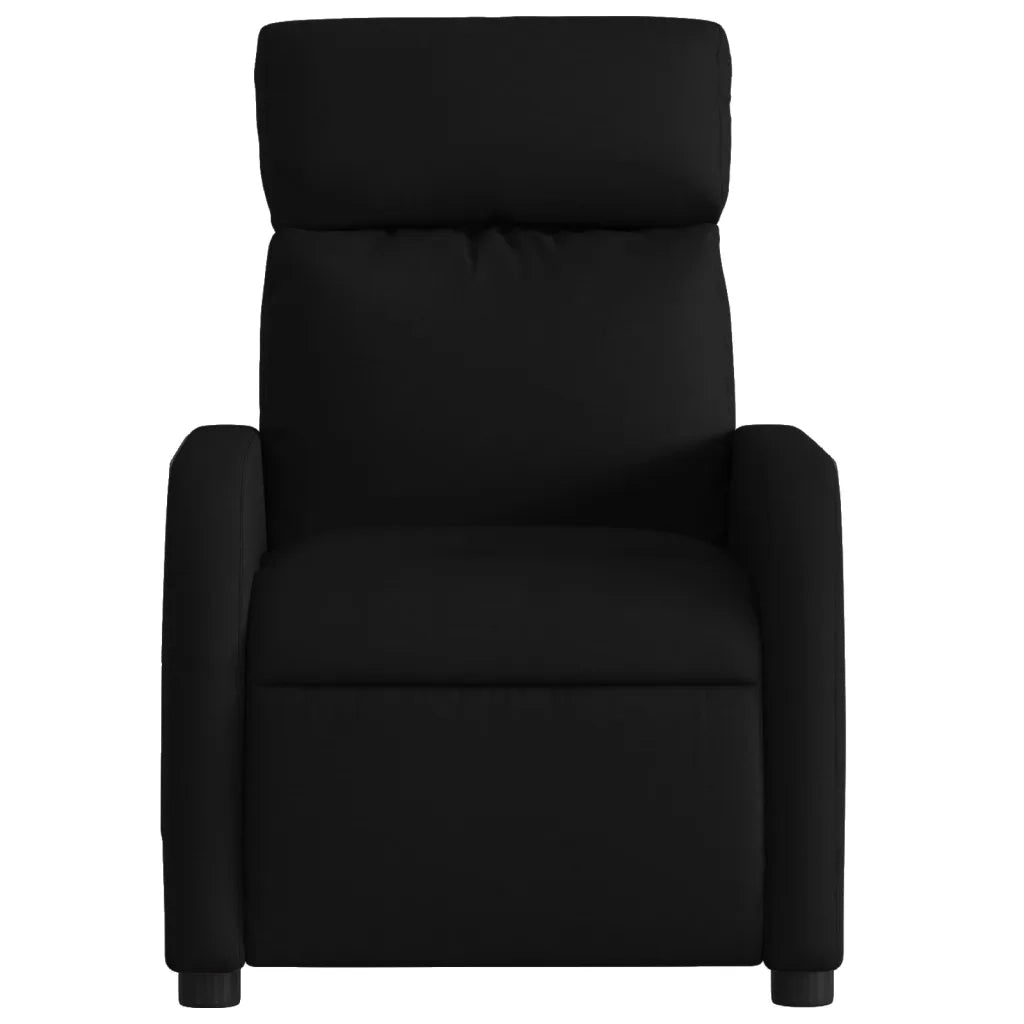 Poltrona reclinabile massaggiante in tessuto nero 3206865
