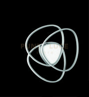 PLAFONIERA ROSE PICCOLA SILVER 3000K 5096lm 60w DIMMERABILE D.54CM