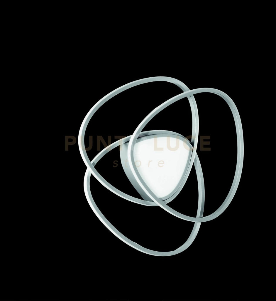 PLAFONIERA ROSE PICCOLA SILVER 3000K 5096lm 60w DIMMERABILE D.54CM