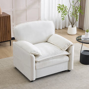 Divano singolo bianco vintage - Zephmum - Tasca doppia lato per spazio ridotto