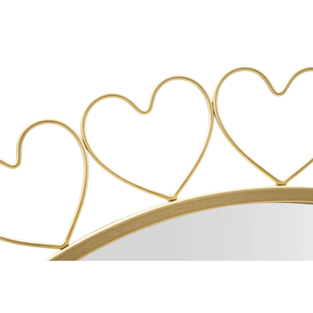 Specchio con Cornice VKH492, Oro, Metallo, 80x2,5x80 cm