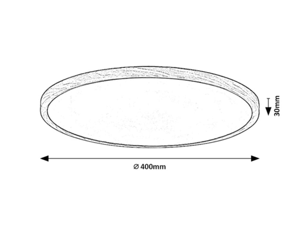 Lampada da soffitto esterna LED IP44 legno Lautrec Rabalux