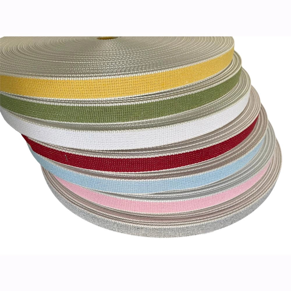 Cintino in cotone 22 mm per Tapparella Colore Giallo da 7,5 metri per portafinestra