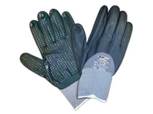 GUANTI DA LAVORO BLACK DOT AIRFLEX- - tg.9 - 12 pezzi AUSTRALIAN