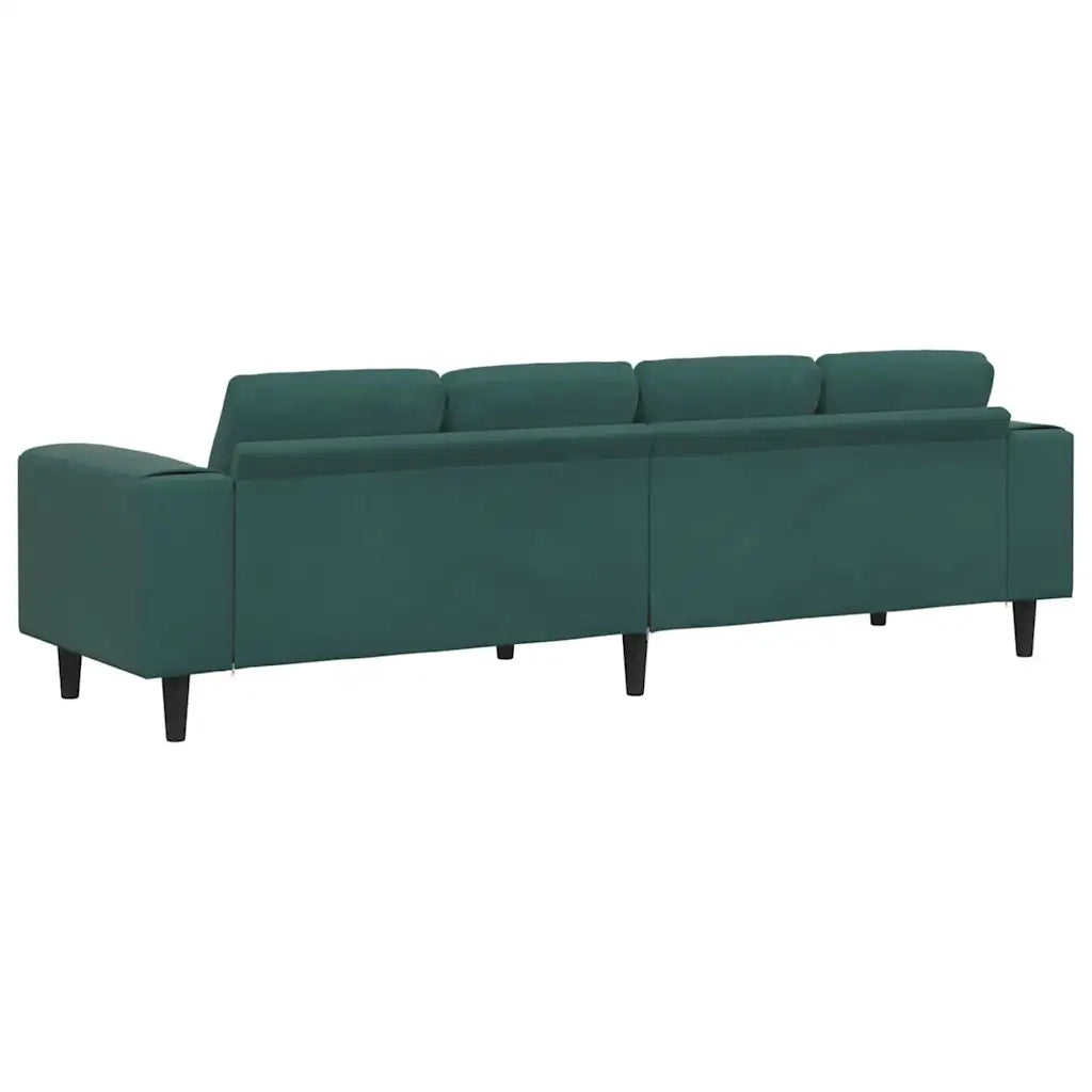 Divano per Soggiorno Verde Scuro 250 x 77 x 76 cm 3335093