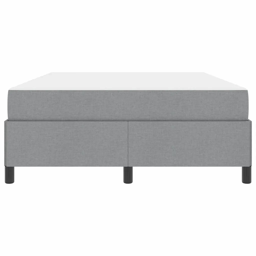 Letto a molle Grigio chiaro 160 x 200 cm Tessuto