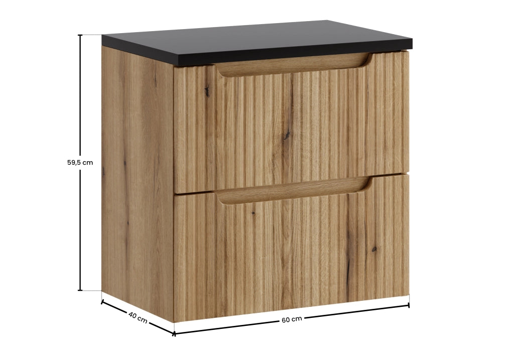 Set mobili bagno 60 cm con piano Nova Coast Evoke 60 cm