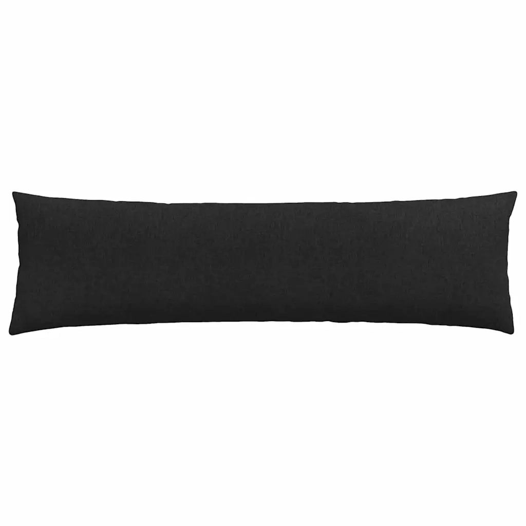 Cuscini da Divano 2 pcs Nero 145 x 40 cm Tessuto 42013827