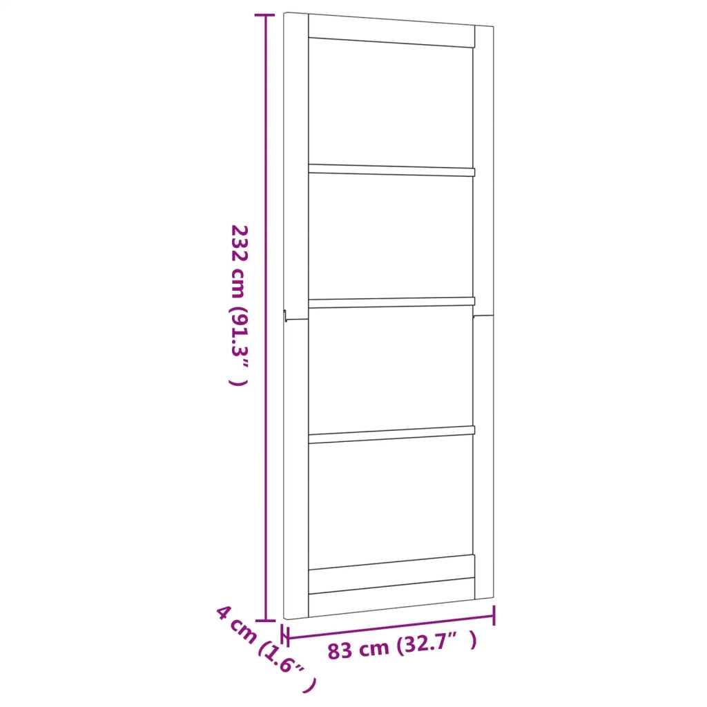 Porta Interna Bianco 83 x 232 cm Legno compensato 42047158
