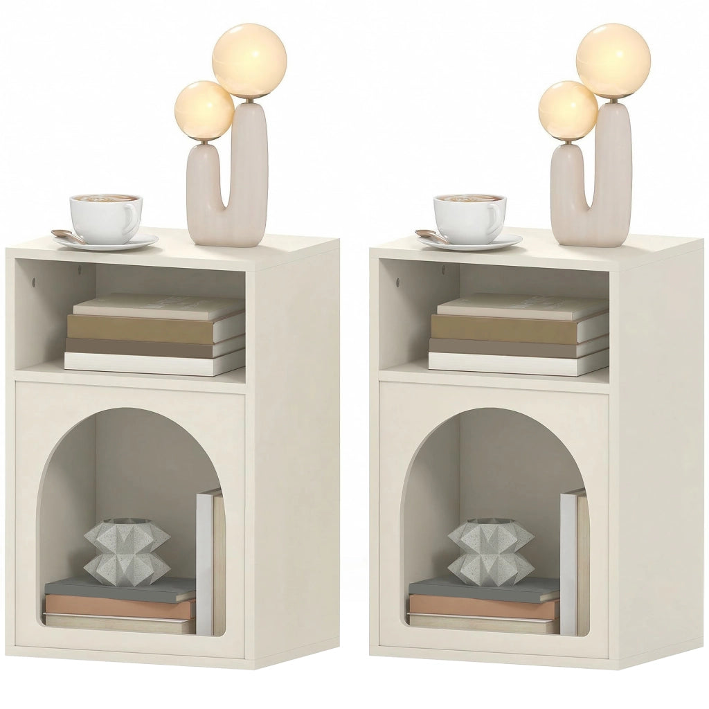 Comodino ¨C zephmum ¨C 40x30x60 cm, crema