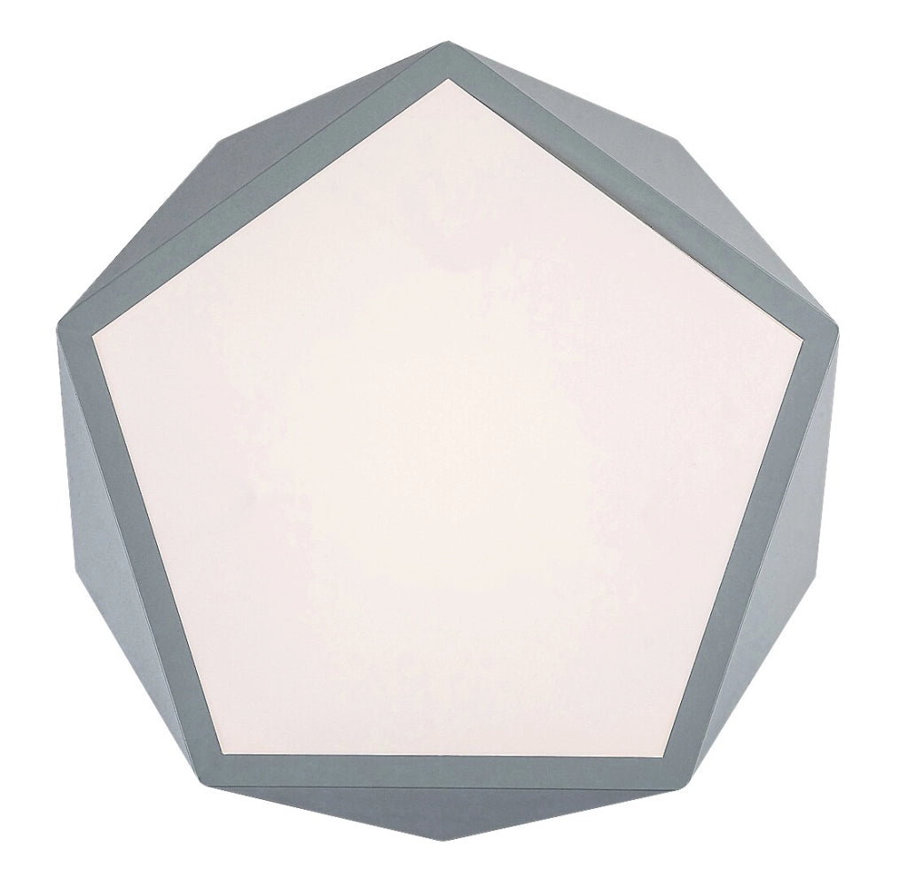 Plafoniera pentagonale LED 30W grigia Rabalux Raffa
