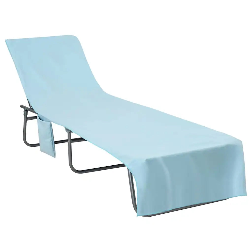 Asciugamani per lettino 2 pz | Teli per bagno Blu 210 x 75 cm