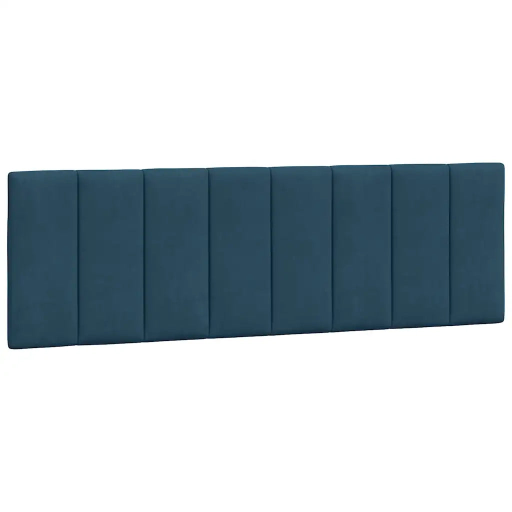 Letto con Materasso Hanko Blu 160x200 cm in Velluto 3208608