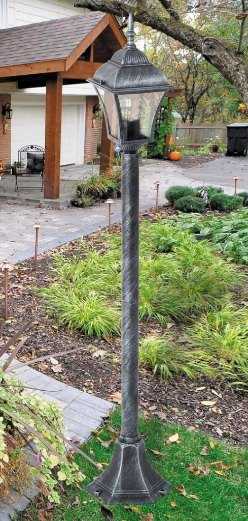 Lampada da giardino Toscana argento antico E27 Rabalux