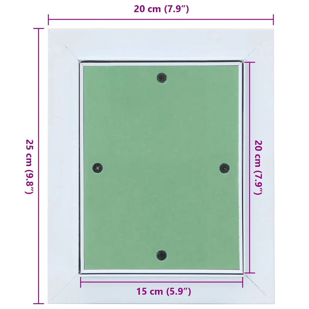 Pannello di Accesso Verde e Argento 20 x 25 cm 4018450