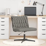 Sedia da Ufficio Girevole Grigio Chiaro in Tessuto 4105401
