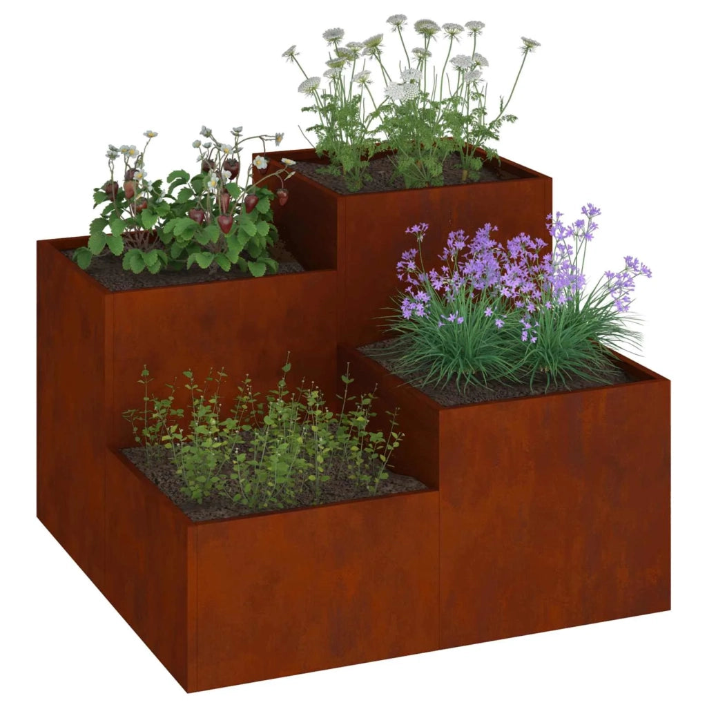 Vaso da giardino Ruggine 80 x 80 x 60 cm