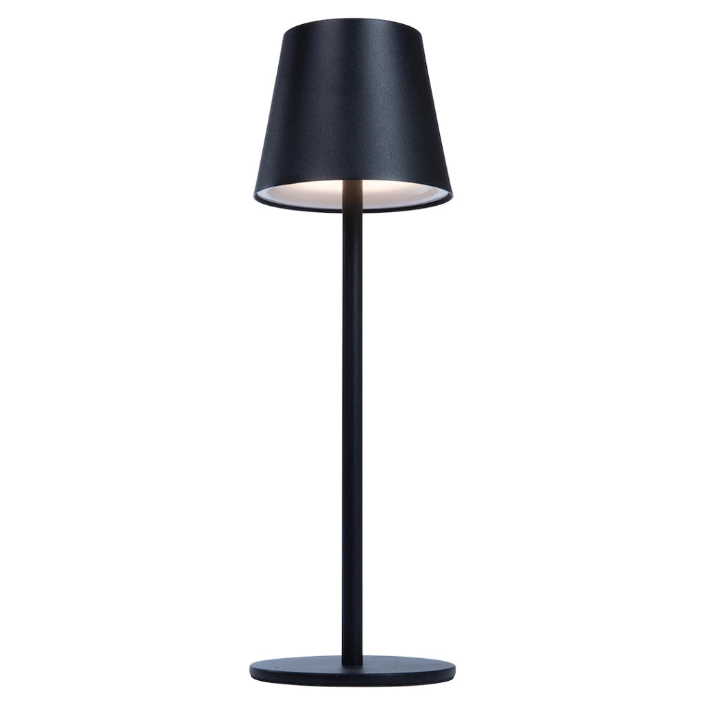 Lampada da tavolo outdoor nera USB LED 3W IP44 Virgin