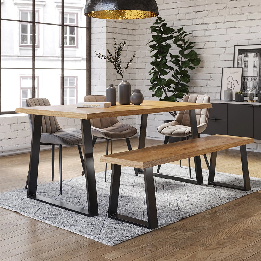 Vicco Gambe per tavolo Nero 80 x 72 cm Trapezoidale