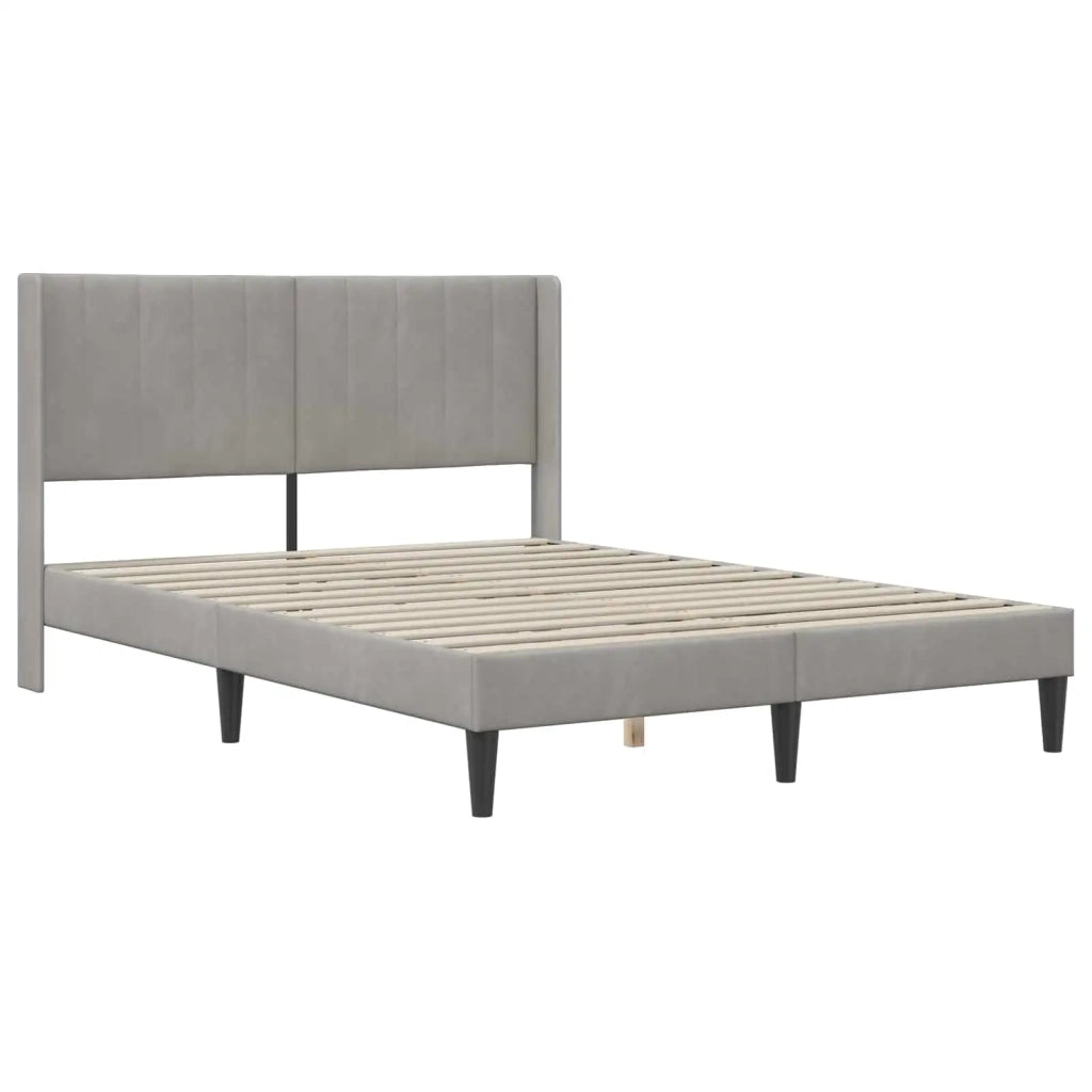 Struttura letto con materasso-Giroletto Grigio Chiaro 120 x 200 cm