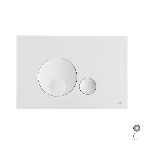 PLACCA DOPPIO SCARICO GLOBE- Bianca- OLIVE- pezzi 1