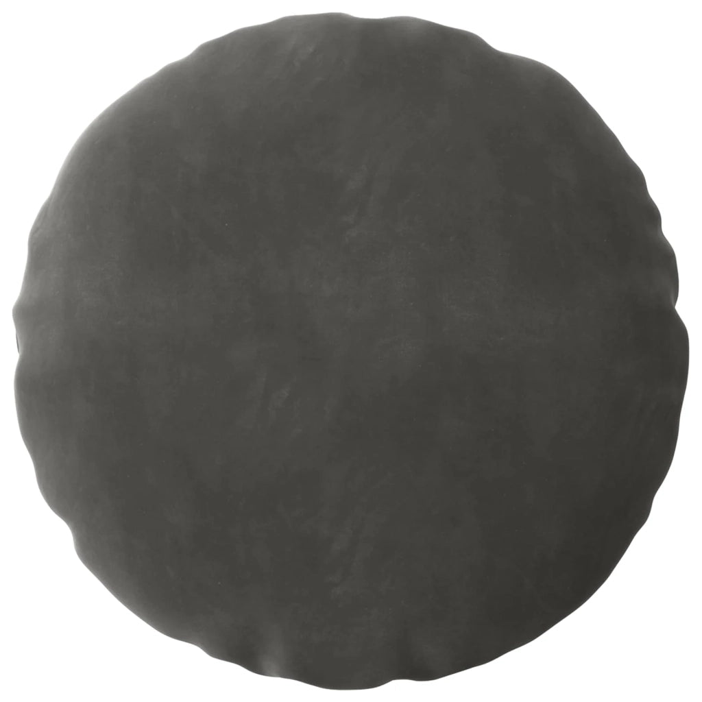 Federa 6 pcs HEERLEN Grigio Scuro Ø 60 cm Velluto 922862