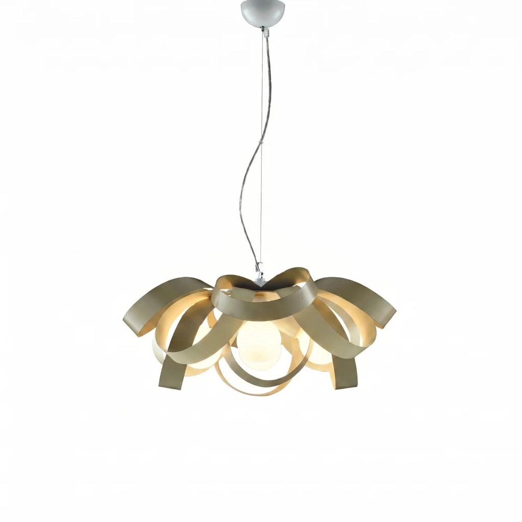 Sospensione Primula 4 Luci Tortora LuceArt Classic