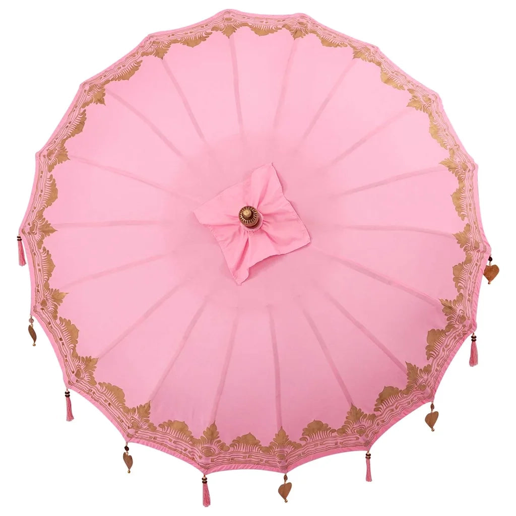 Parasol Balinese 260 Rosa 180-190 cm Cotone e legno massello 3356904