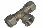 TEE 1/2X10 OTTONE FEMM
