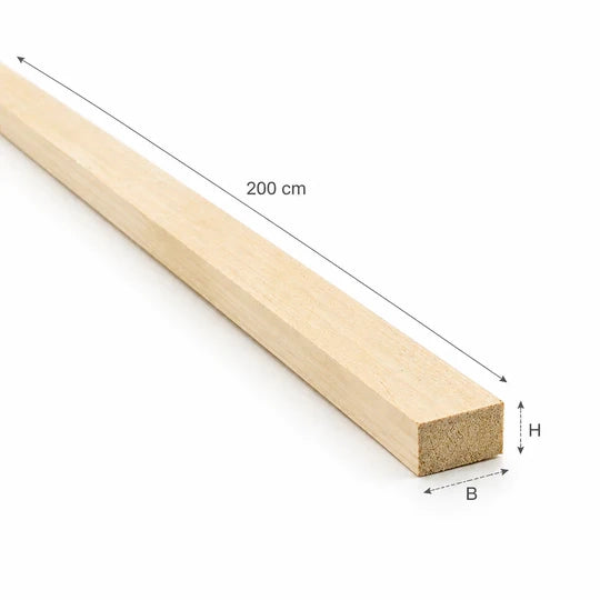 listelli grezzi abete  20 x 60 x 2000 mm 5 pz.