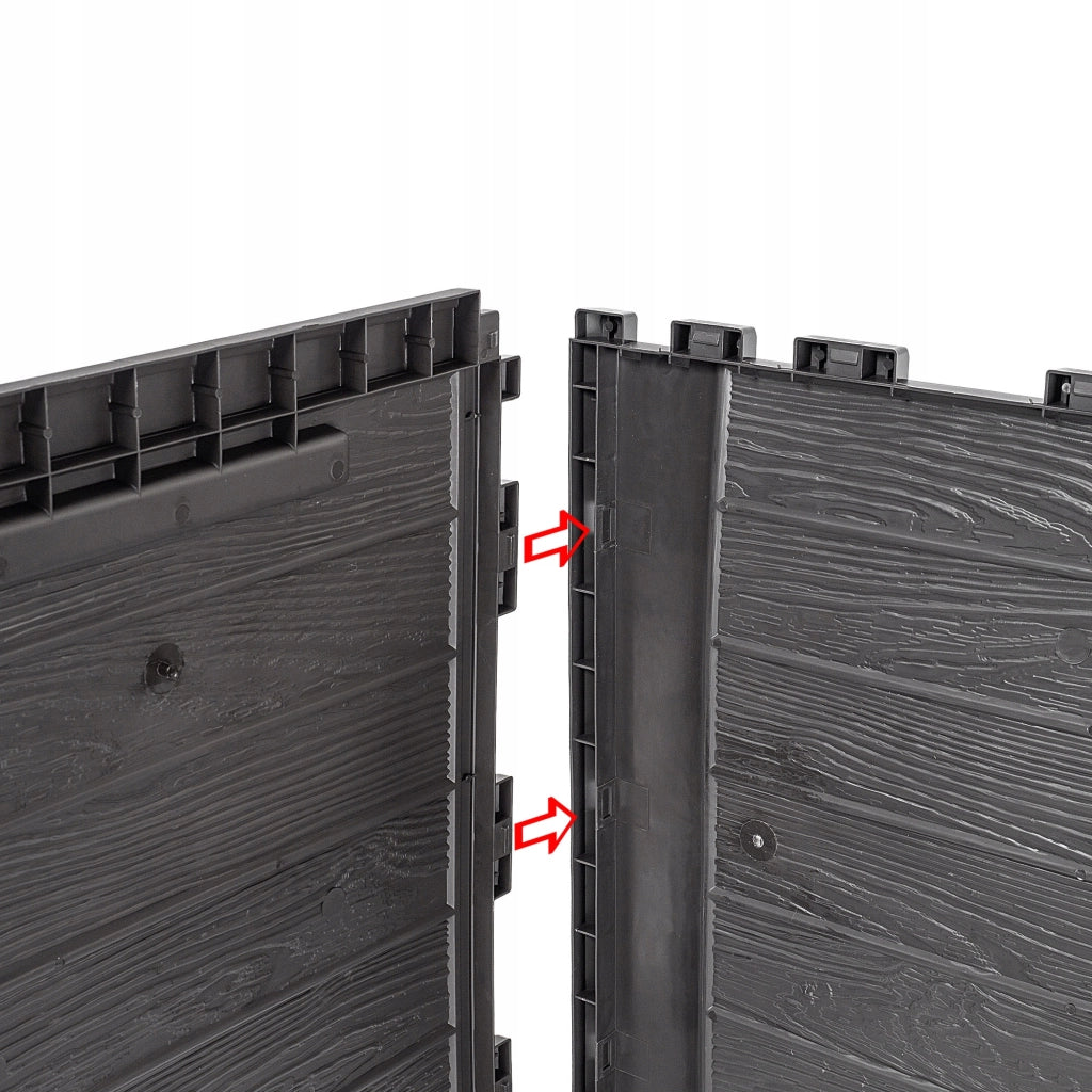KADAX Box da giardino/balcone 280L per giardino, balcone e terrazzo, colore marrone