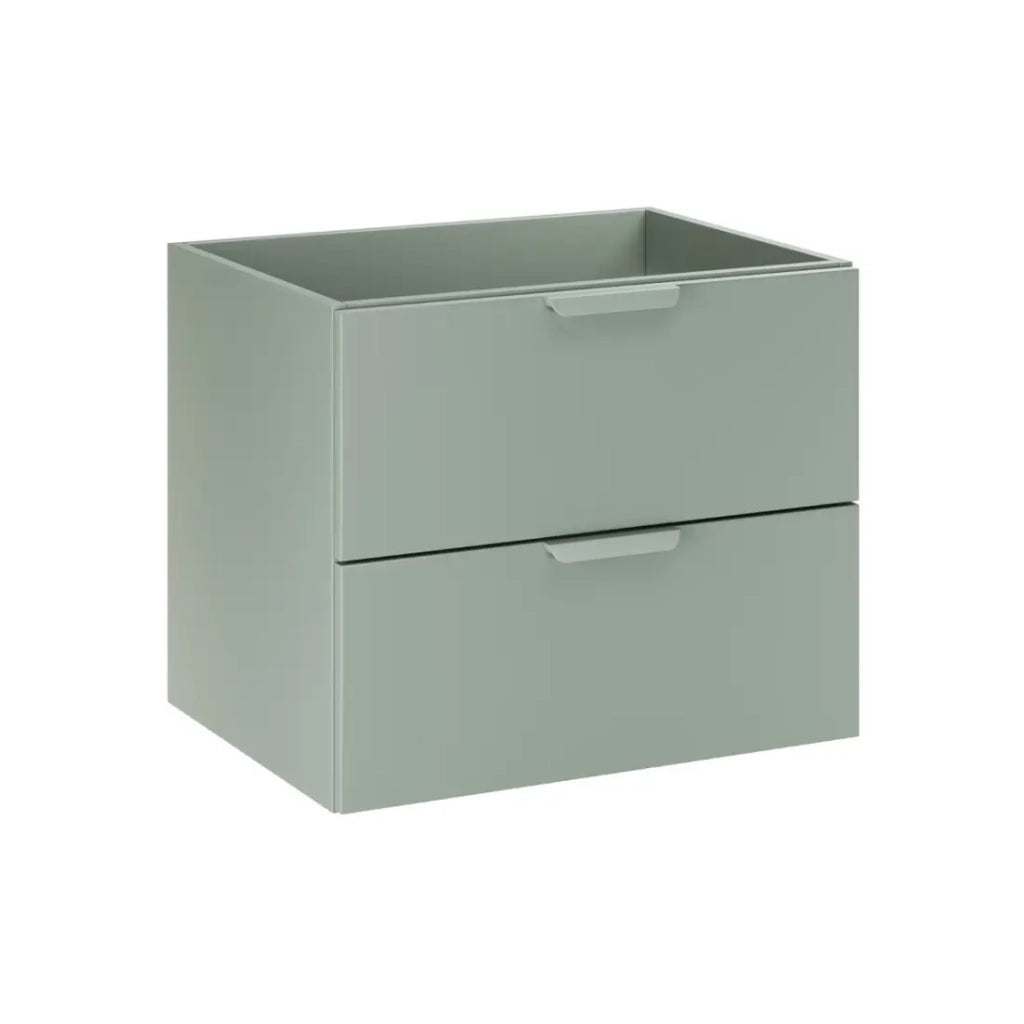 Mobile sottolavabo OSTER 60 cm verde salvia sospeso con 2 cassetti