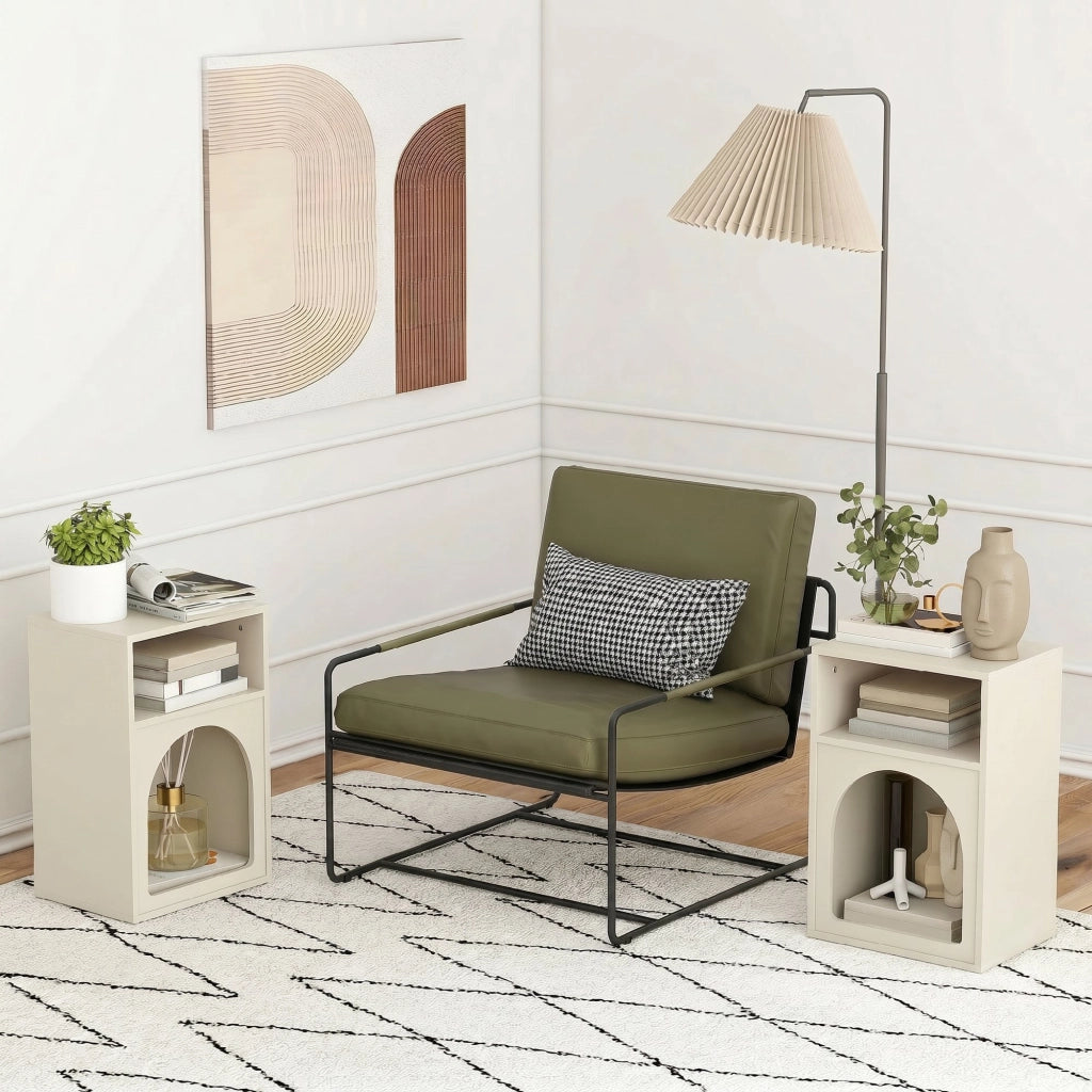 Comodino ¨C zephmum ¨C 40x30x60 cm, crema