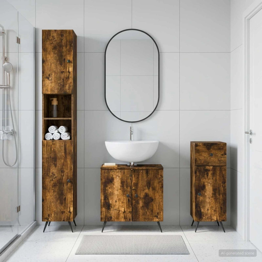 Set di armadietti da bagno in 3 pezzi BREDA 3417887