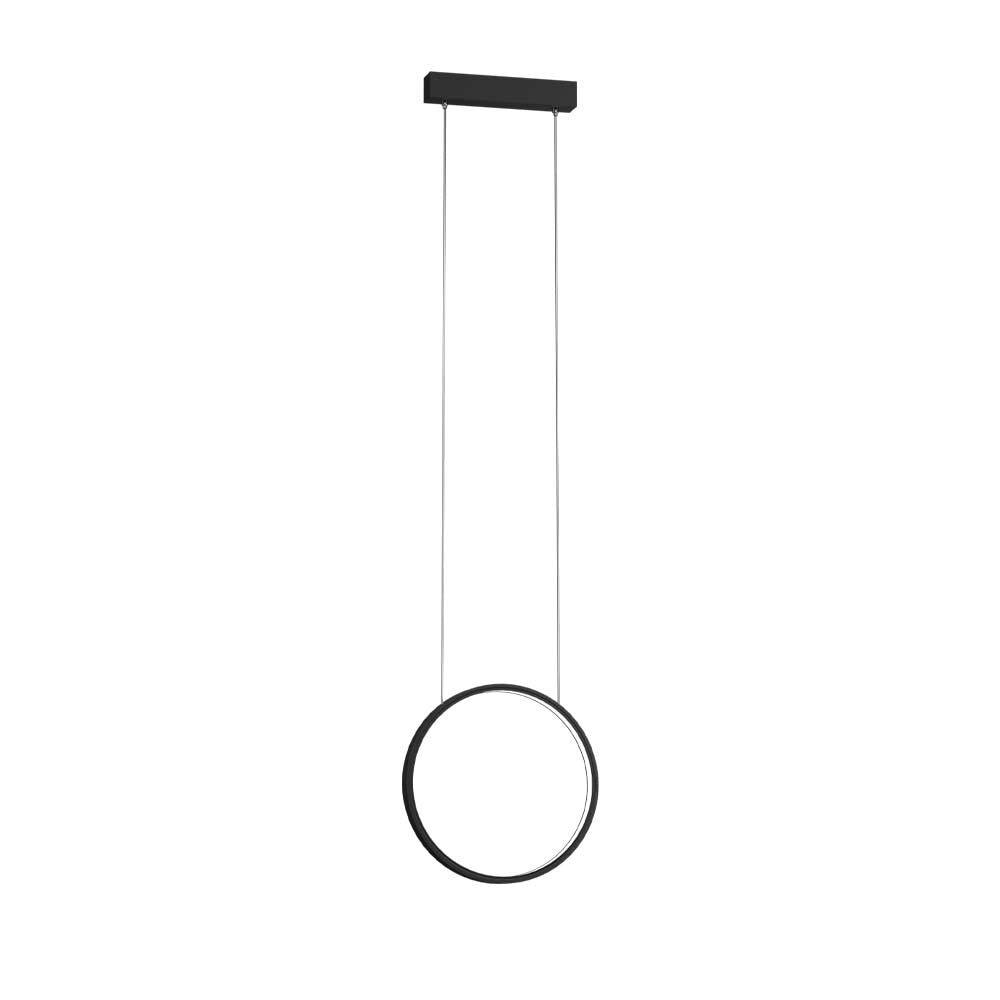 Sospensione LED Agaro nera ring verticale Ø27 8,4W 4000K