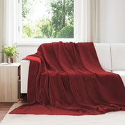 Coperte da Pile 6 pcs Rosso Bordeaux 220 x 240 cm Panno 42016819