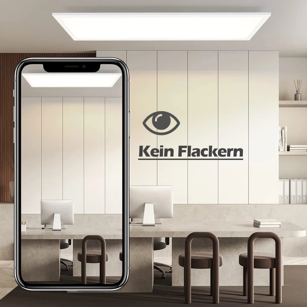 ZMH Lampada da soffitto plafoniera con pannello LED dimmerabile telecomando