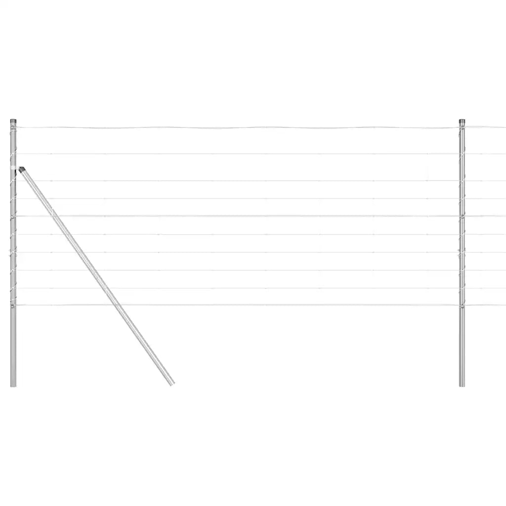 Palo della recinzione Zincato 50 x 1 m Acciaio