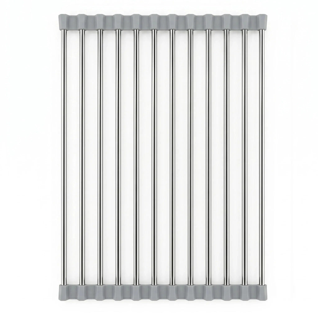 Scolapiatti Arrotolabile Per Lavello Rea P12298a Grey
