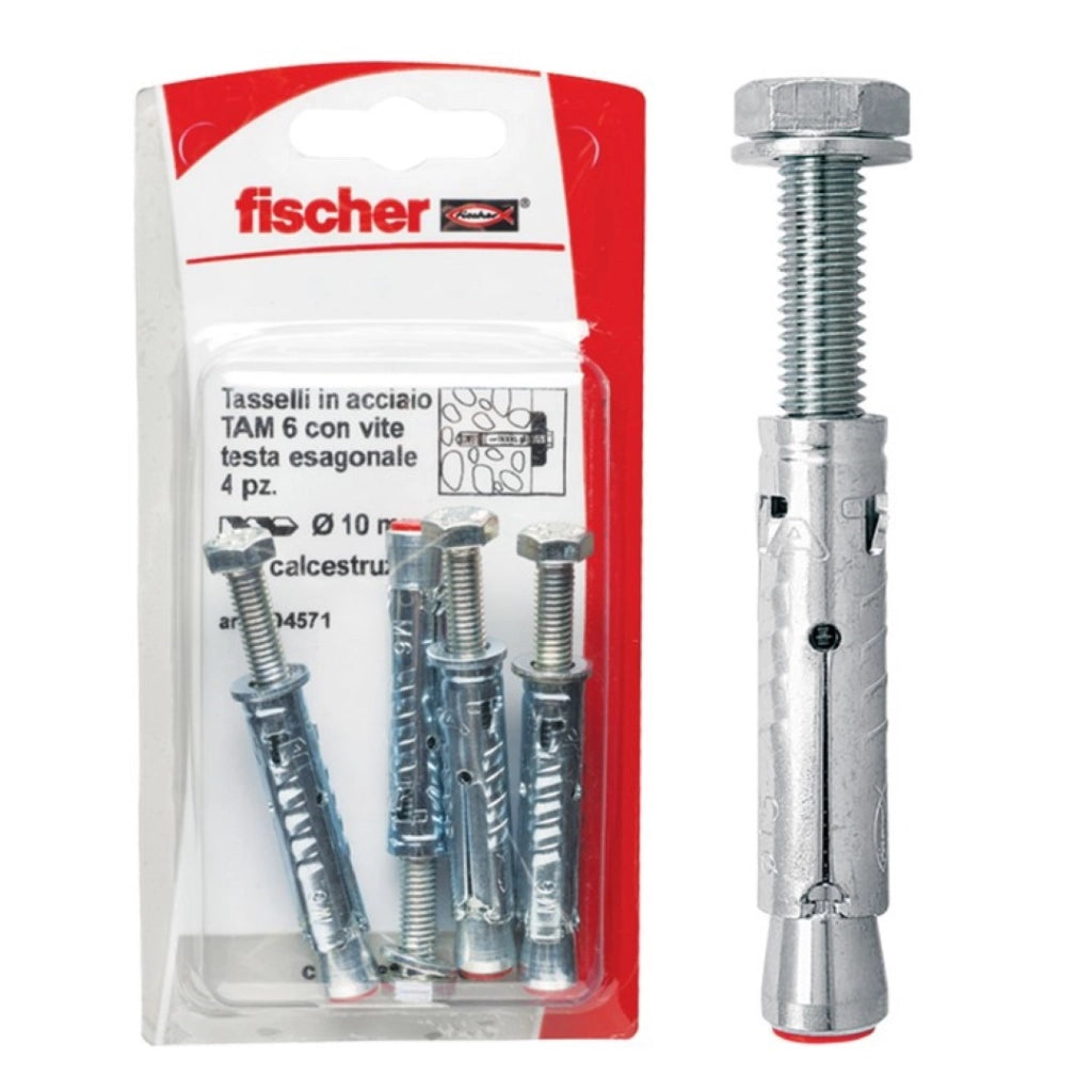 Tasselli Acciaio Ta M 6 S/10 K - Fischer