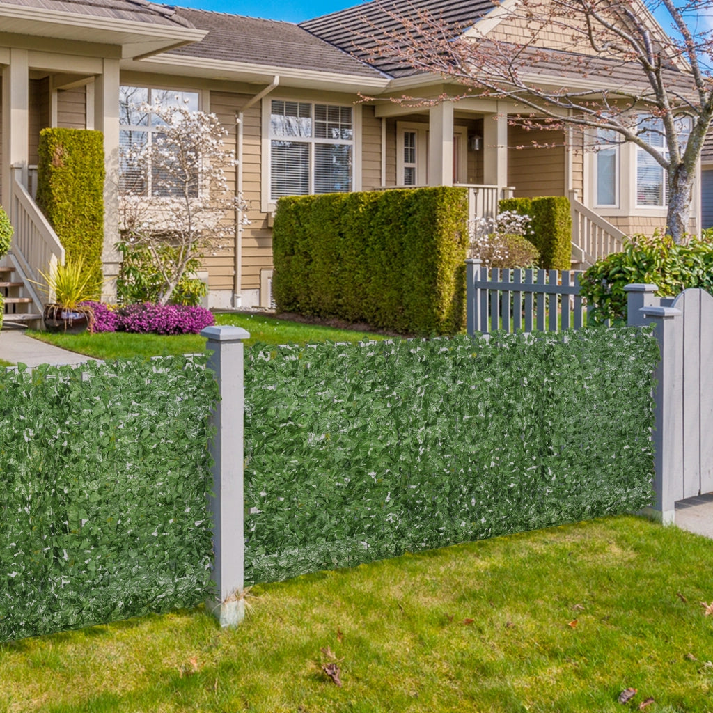 Hedge Artificiale Brise-Vue ¨C Minimal ¨C Verde Scuro 1x3 m