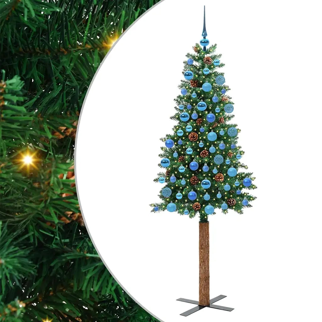 Albero di Natale | Decorazioni natalizie snodato con 300 LED con supporto Verde 180 cm