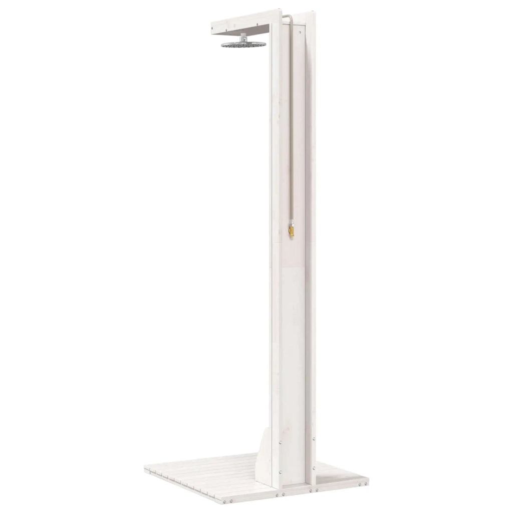 Doccia da esterno 210 cm Legno massello di pino e acciaio inox 886357