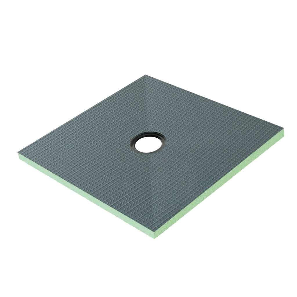 Piatto Doccia Pronto da Piastrellare in Estruso Rigida Polistirene Tagliabile Isolamento per Bagno Dimensione 100x100X4 cm