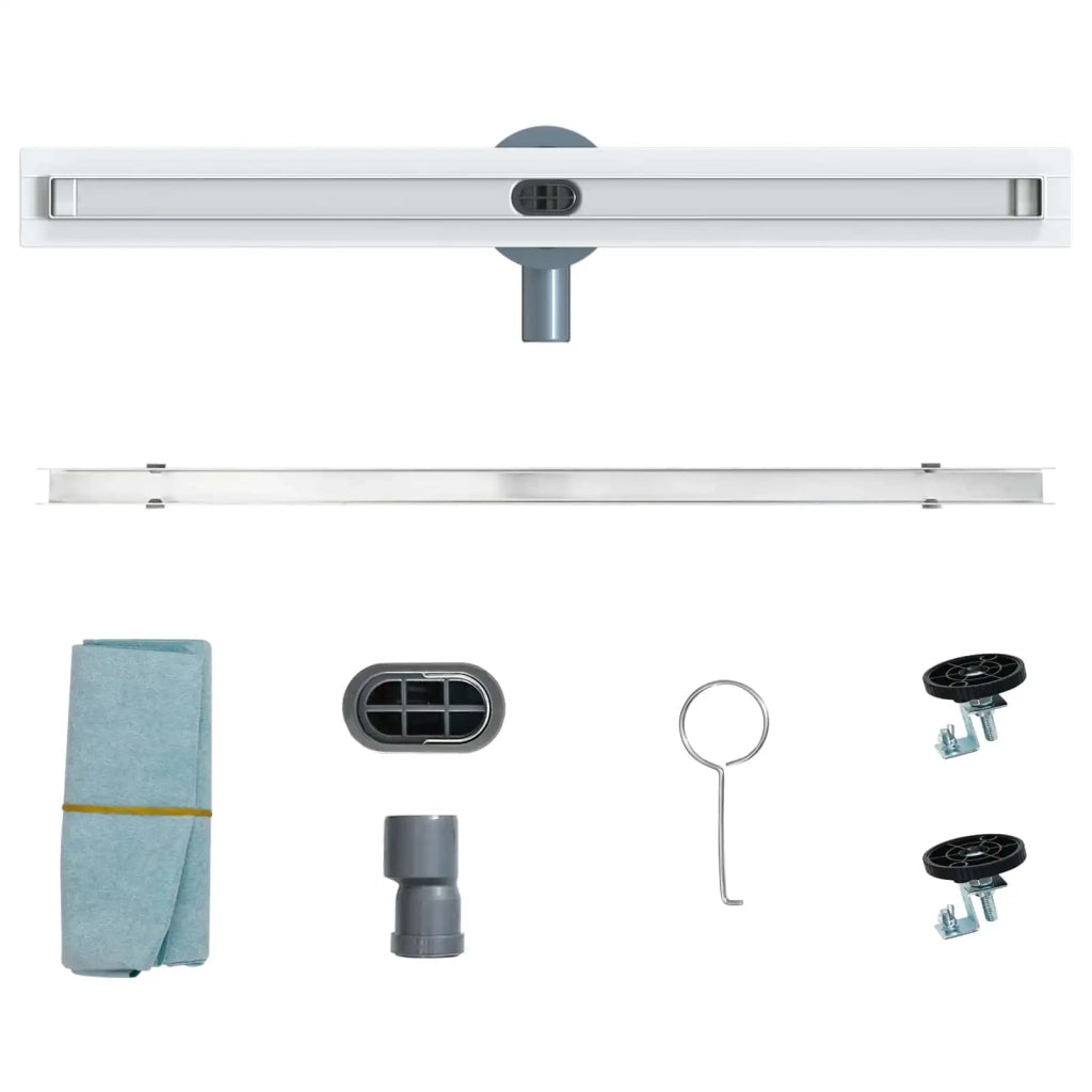 Scolascale per doccia a 360¡ã con modello slim Argento 70 cm CFW3073909