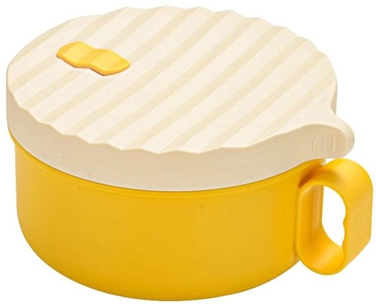 Pentola a Ramen 1200 ml - Acciaio Inossidabile/Silicone - Resistente al Magnetron - Manico - Forma Rotonda - Ideale per Ramen/Snacks - Pentola a Ramen